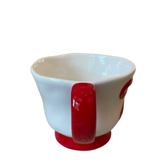 Hand Painted RED BOW Mug Set of 2 Christmas Holiday Glam New - Picture 16 of 16